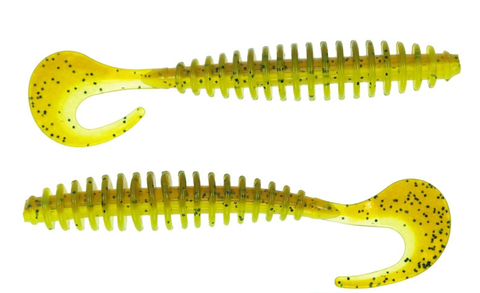 Силіконова приманка Worm Tail 4" колір D.C 21/12 5107978 фото